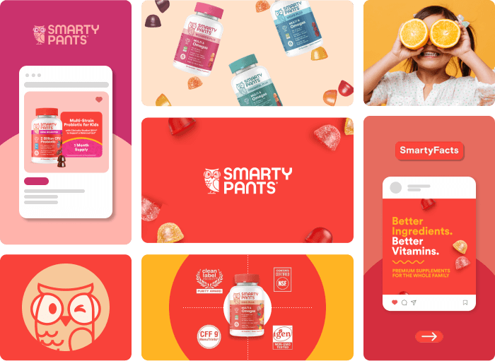 SmartyPants collage of creative